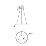 Подвесной светильник Maytoni MOD058PL-L22BS3K Rim