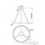 Подвесной светильник Maytoni MOD058PL-L42B3K Rim