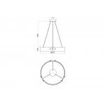 Подвесной светильник Maytoni MOD309PL-L30GR4K Interstellar