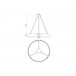 Подвесной светильник Maytoni MOD309PL-L40GR4K Interstellar