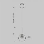 Подвесной светильник Maytoni MOD521PL-01G3 Basic form