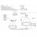 Crystal lux MUCHOS SP88W LED D1000 GOLD