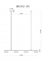 Подвесной светильник Milla MR1002-4PL MyFar