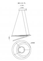 Подвесная люстра Siero MR1132-PL MyFar