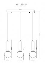 Подвесной светильник Pierre MR1168-3P