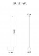 Настенный светильник Sunn MR1191-1WL MyFar