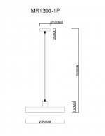 Подвесной светильник Ria MR1390-1P MyFar