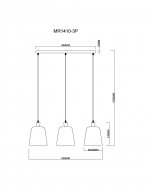 Подвесной светильник Madina MR1410-3P MyFar