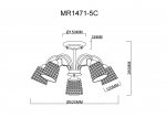 Потолочная люстра Luiza MR1471-5C MyFar