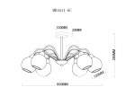 Потолочная люстра Marsel MR1611-6C MyFar