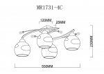 Потолочная люстра Stella MR1731-4C MyFar