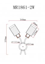 Бра Linda MR1861-2W MyFar