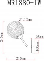 Бра Camilla MR1880-1W MyFar