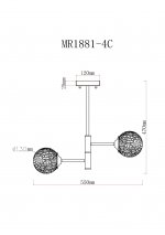 Потолочная люстра Camilla MR1881-4C MyFar