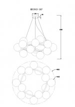 Подвесная люстра Aerton MR1943-16P