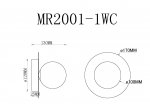 Настенный светильник July MR2001-1WC MyFar