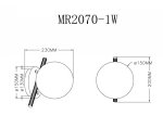 Настенный светильник Francis MR2070-1W