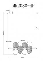 Подвесной светильник Michelle MR2080-4P