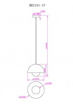 Подвесной светильник Dorothy MR2181-1P