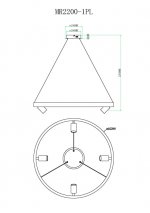 Подвесной светильник James MR2200-1PL