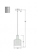 Подвесной светильник Edwin MR2471-1P