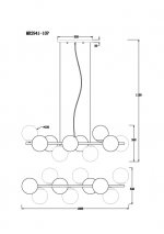 Подвесная люстра Aerton MR2941-10P