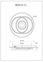 Потолочный светильник Galatea MR9010-CL