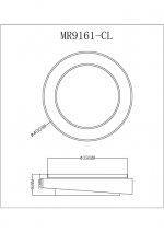Потолочный светильник Rhea MR9161-CL