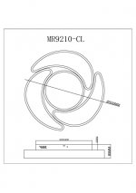 Потолочный светильник Lysithea MR9210-CL