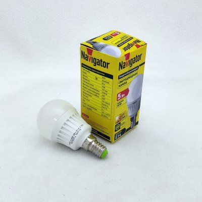 

Лампа светодиодная шарик 7Вт Navigator 94 468 NLL-G45-7-230-4K-E14