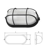 Светильник Navigator 94 808 черный с решеткой