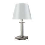 Настольная лампа Crystal Lux NICOLAS LG1 NICKEL/WHITE (3400/501)