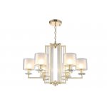 Люстра Crystal Lux NICOLAS SP-PL6 GOLD/WHITE (3401/306)