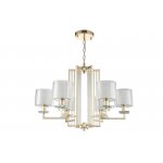 Люстра Crystal Lux NICOLAS SP-PL6 GOLD/WHITE (3401/306)