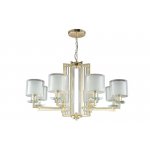 Люстра Crystal Lux NICOLAS SP-PL8 GOLD/WHITE (3401/308)