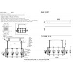 Crystal lux NICOLAS SP10 L1300 NICKEL/WHITE