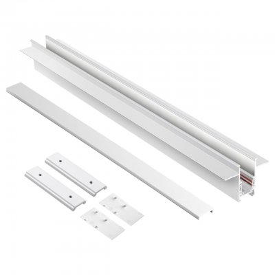 Шинопровод для встраиваемого монтажа в ГКЛ 2м (заглушки 2шт, прямые соединители 2шт, крышка из пласт Novotech 135229 FLUM Шинопровод для встраиваемого монтажа в ГКЛ 2м (заглушки 2шт, прямые соединители 2шт, крышка из пласт Novotech 135229 FLUM