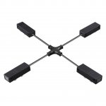 135315 PORT NT25 206 черный Гибкий токопроводящий соединитель "X" IP20 90-240V VECTOR