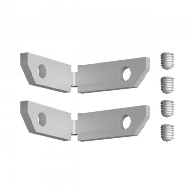 135329 PORT NT25 000 серебро Соединитель угловой вертикальный для арт.135319-135328 (2 шт. в комплекте) IP20 FLUM