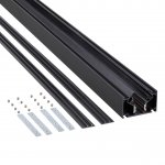 135356 SHINO NT26 000 черный Низковольтный шинопровод для монтажа в натяжной потолок 3м, соединит. планки 4шт IP20 48V FLUM