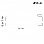 Трековый светодиодный светильник Novotech 358048 ITER