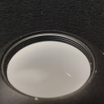 Плафон стекло шар белый матовый 150мм с черной резьбой 47мм для Novotech 358537 KIT