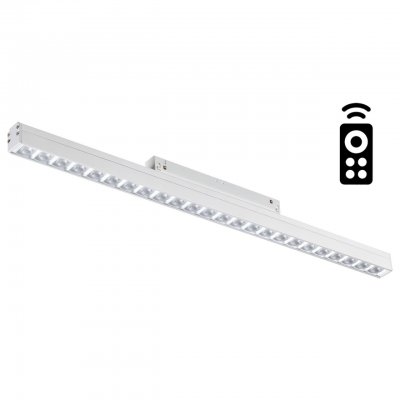 Трековый светильник для низковольного шинопровода диммируемый с пультом ДУ, со сменой цв. температур Novotech 358623 FLUM