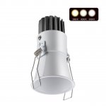 Встраиваемый светодиодный светильник с переключателем цветовой температуры Novotech 358906 LANG