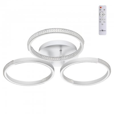 Светильник накладной светодиодный диммируемый со сменой цветовой температуры, беспроводной пульт ДУ Novotech 358923 CALM