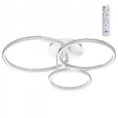 Светильник накладной светодиодный диммируемый со сменой цветовой температуры, беспроводной пульт ДУ Novotech 358924 CALM Светильник накладной светодиодный диммируемый со сменой цветовой температуры, беспроводной пульт ДУ Novotech 358924 CALM