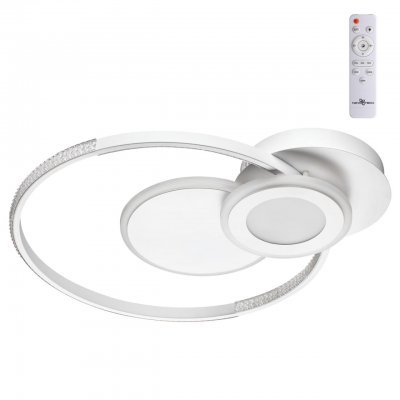 Светильник накладной светодиодный диммируемый со сменой цветовой температуры, беспроводной пульт ДУ Novotech 358925 CALM