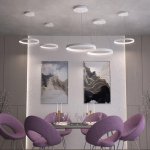 Светильник подвесной диммируемый со сменой цветовой температуры (беспроводной пульт ДУ в комплекте) Novotech 358960 ITER