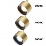 Светильник трековый для низковольного шинопровода с переключателем цветовой температуры Novotech 358981 FLUM