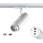 Однофазный трехжильный трековый светильник с переключателем цветовой температуры и мощности Novotech 359028 NAIL